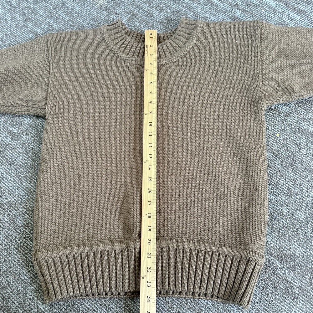 Vintage Gap Clothing Co Shetland Wool Sweater green  Made in England Men Small S - Picture 5 of 7